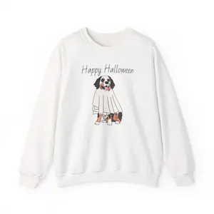 Happy Halloween Ghost Bernese Mountain Dog Sweatshirt