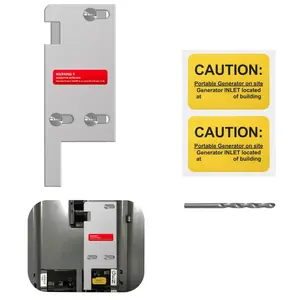 Generator Interlock Kit Compatible with  Vertical Main 150 or 200 amp Breaker,3 1/4 to 4 Inch Spacing Between Main and Generator Breaker,Professional and Interlock Kit
