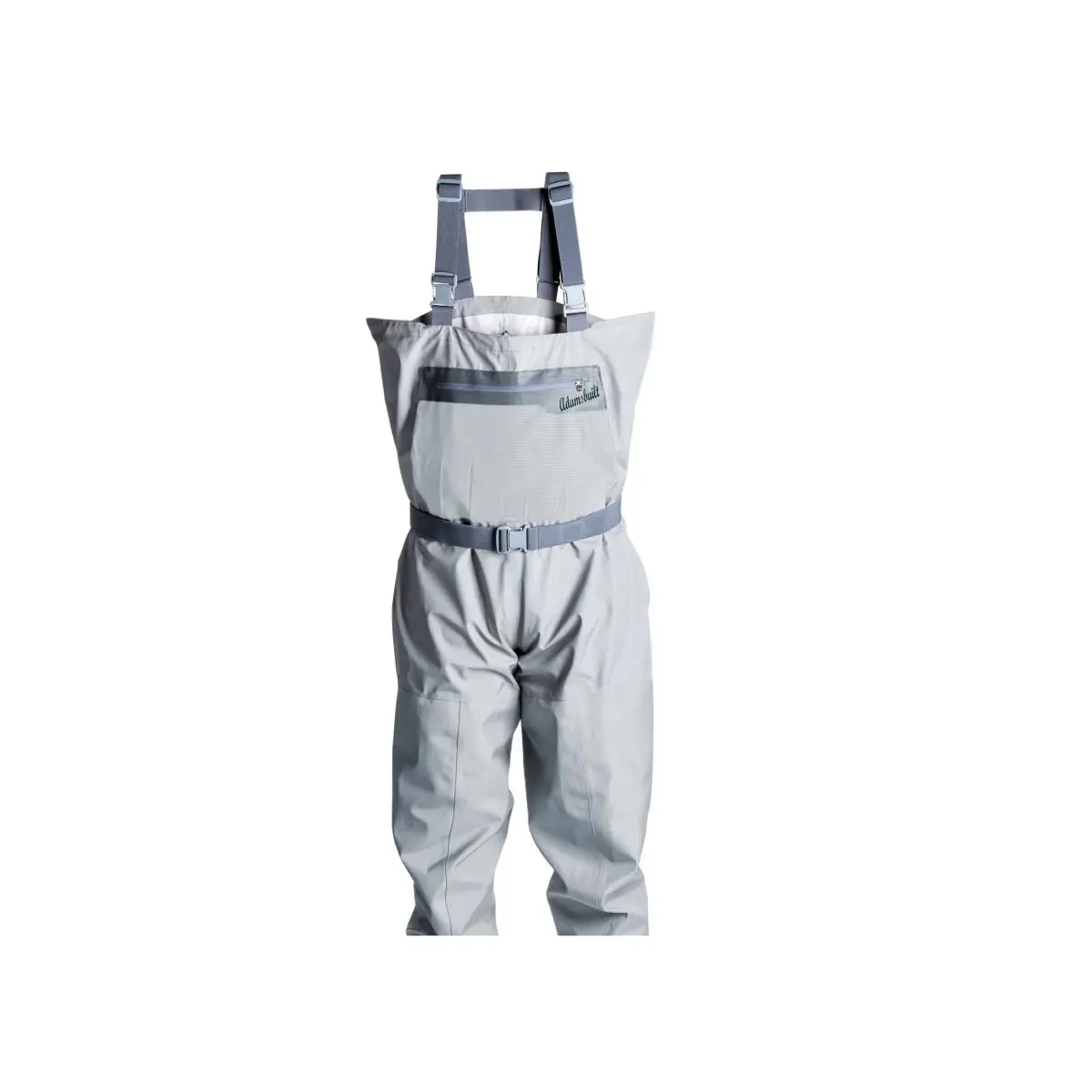 Adamsbuilt Truckee River SF Fishing Chest Wader, Breathable 5-Layer Fabric with Pore-Tech Membrane, Reinforced Legs, Adjustable Belt, Attached Gravel Guards, Anti-Odour, Fleece-Lined Hand-Warmer Pocket, 5 Layer Reinforced Legs, 4Mm Neoprene Booties