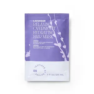 ion Lavender Overnight Mask Packet, Hydrating Hair Mask, Vegan, Paraben & Cruelty Free, 1 Fl Oz