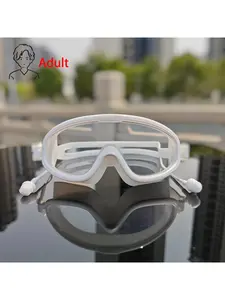 Unisex Fashion Swimming Goggles, Adjustable Strap, Waterproof Silicone Seal, Lightweight PC Lenses with Anti-Fog Layer, HD Clear View, Adult Teen Swim Goggles for Outdoor Swimming Diving, Swim Goggles Mask