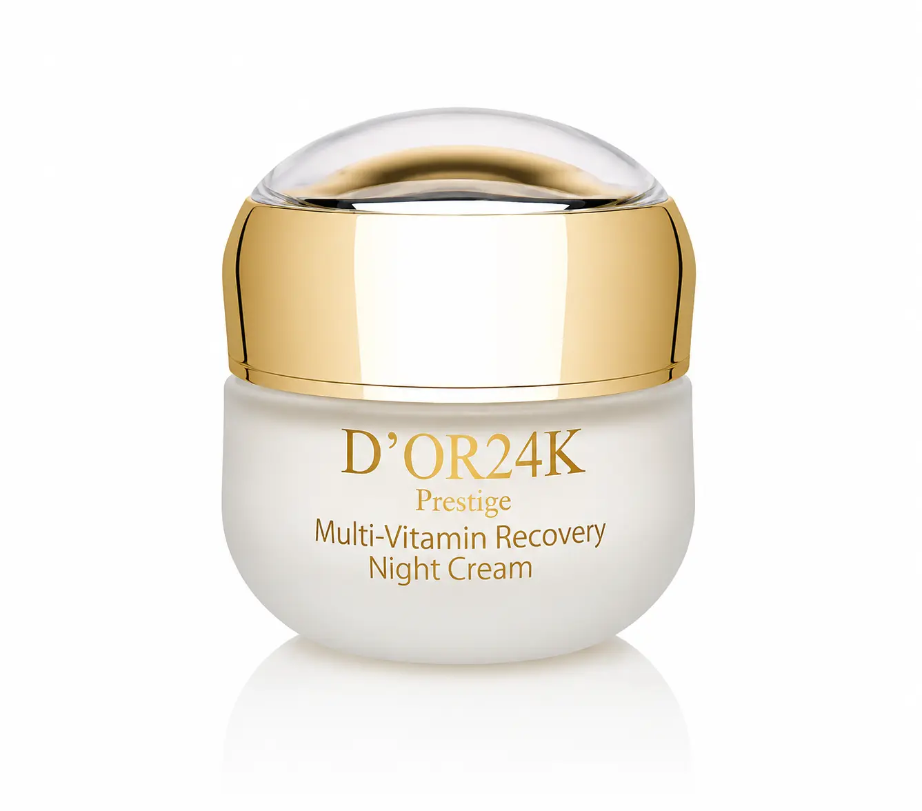 D'OR 24K Multi-Vitamin Recovery Night Cream, 50g Green Tea Moisturizer for Skin Nourishing & Smoothing Skincare, Moisturizers