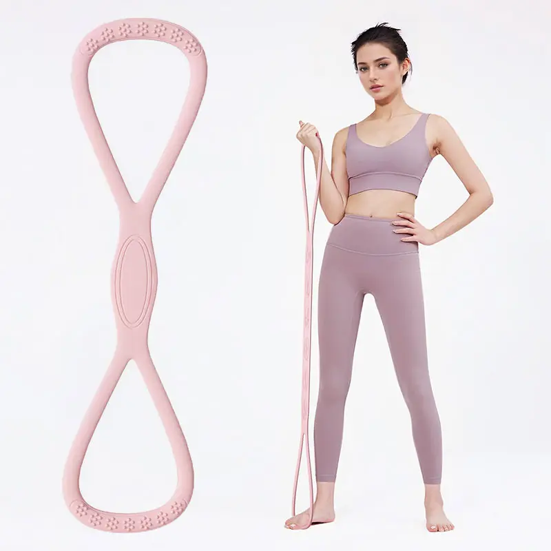 Figure 8 Resistance Bands for Women, TPE Material Arms & Chest Expander, Home Workout Equipment for Yoga & Gym Muscle Training, Stretching Gear Workout Straps