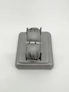 14KT White Gold Marquis Diamond Pavé Ring - Elegant Size 6 1/2 Classic & Modern Jewelry