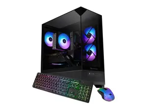 iBUYPOWER Element SE Gaming PC Desktop Computer Intel Core i5 14400F CPU, NVIDIA GeForce RTX 5060 8GB GPU, 16GB DDR4 Non-RGB RAM, 1TB NVMe SSD, Windows 11 Home, Keyboard, Mouse - Black