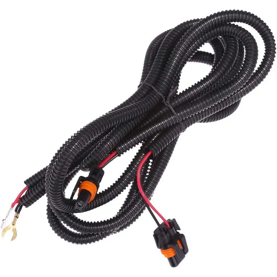 Fog Light Wiring Harness Kit Replacement for Chevy Silverado 1500 2500 2003-2006 (2007 Classic)