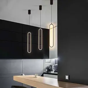 Modern Minimalist Indoor Pendant Light, Adjustable Long Cord Ceiling Lamp, LED / Decorative Lighting for Living Room Bedroom Office, Led Ceiling Lights