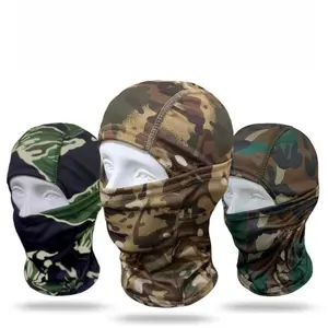 Tactical Camo Full-Face Ski Balaclava Mask - Dustproof, UV-Protective, Breathable, Windproof Face Cover for Cycling, Hiking, Fashion Accessory Gift