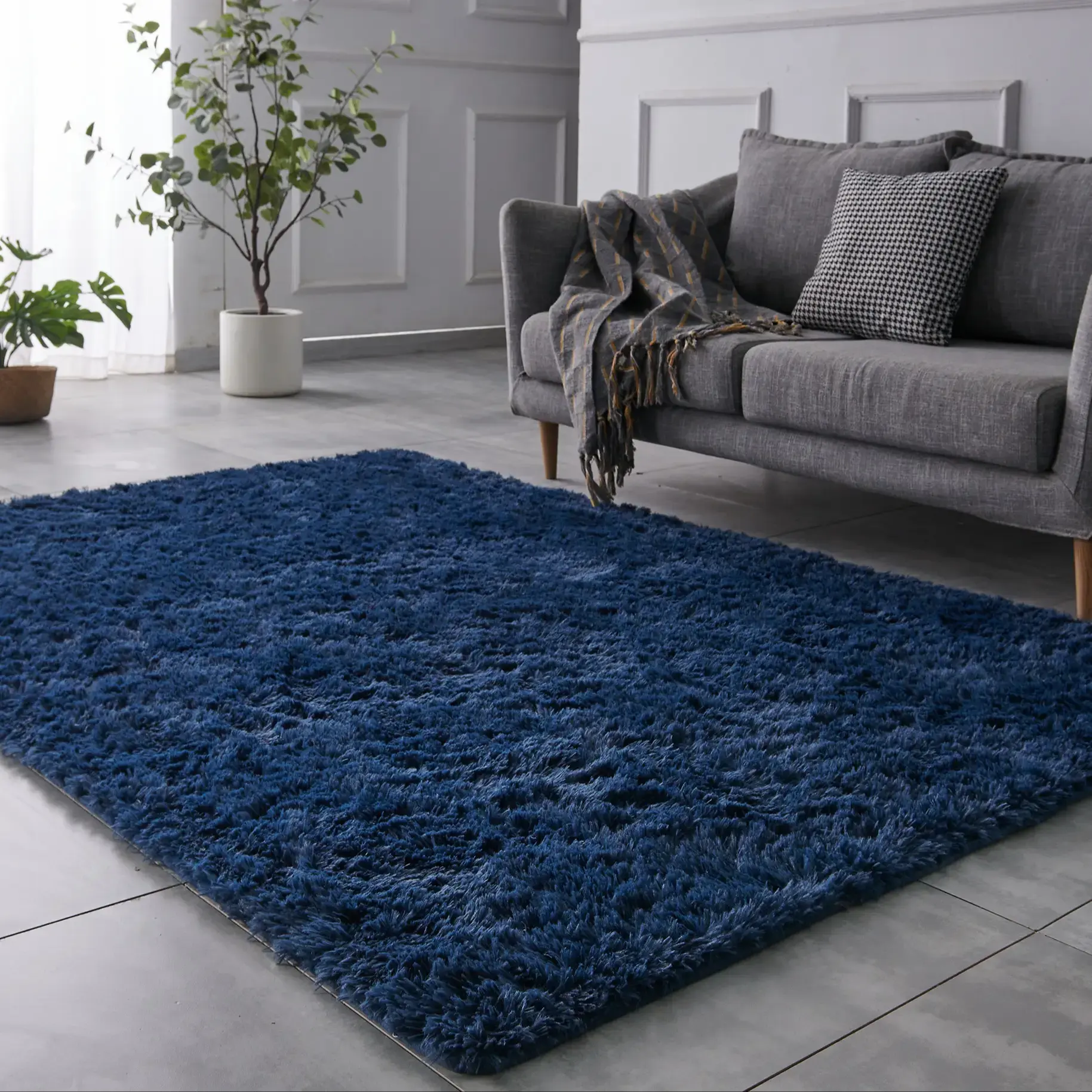Winter Fluffy Rug For BedRoom Modern Living Room, Large Soft Shaggy Area Carpet Anti-Skid Decorative Floor Mat for Kids' Playroom,Adds Warmth and Comfort to Your Home Decor shaggy  rug