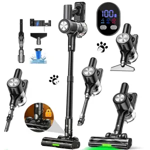 VICEASE Vacuum Cleaner, 500W, 55mins Runtime, Self-Standing, Wall Mount Charging, Stick Vacuum Cleaner for Hard Floor/Carpet/Pet Hair/Car summerwins,summerwins