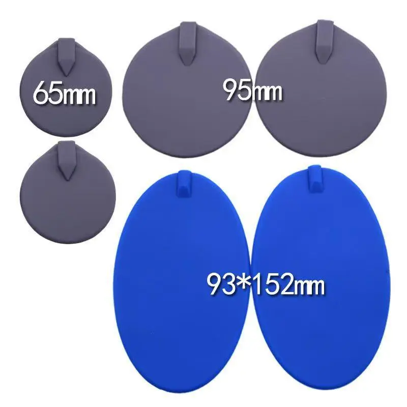 10Pcs 95mm/90*150mm Round Silicon Electrode Pads Circle Tens Carbon Electrodes/silicone Rubber Electrodes Pads for Tens Machine