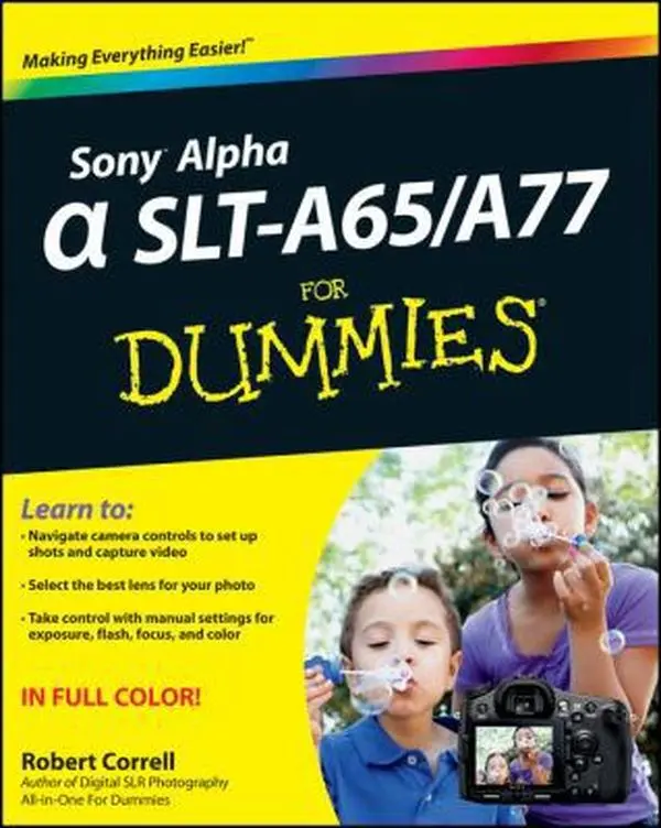 USED Book - Sony Alpha SLT-A65 / A77 For Dummies by Robert Correll (Paperback) - english