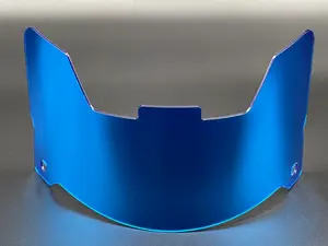 Full Size Helmet Plated Display Visor With Clips
