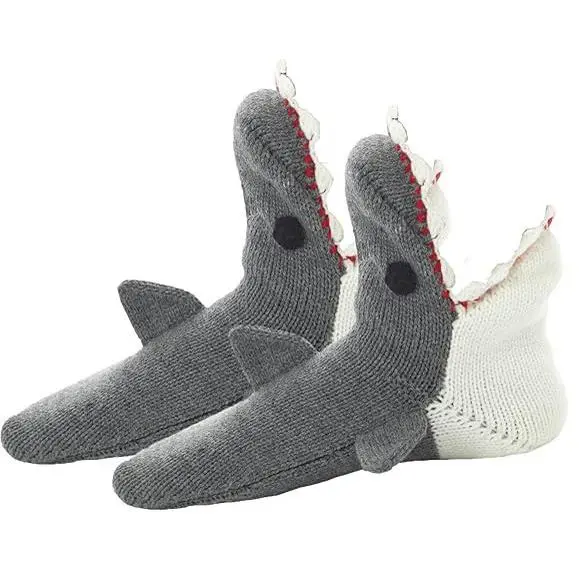 Red Line Shark Socks