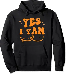 Thanksgiving Matching Couple She's My Sweet Potato I Yam Set Pullover Hoodie - Andrewzhang Shop 95B0CN4YW389
