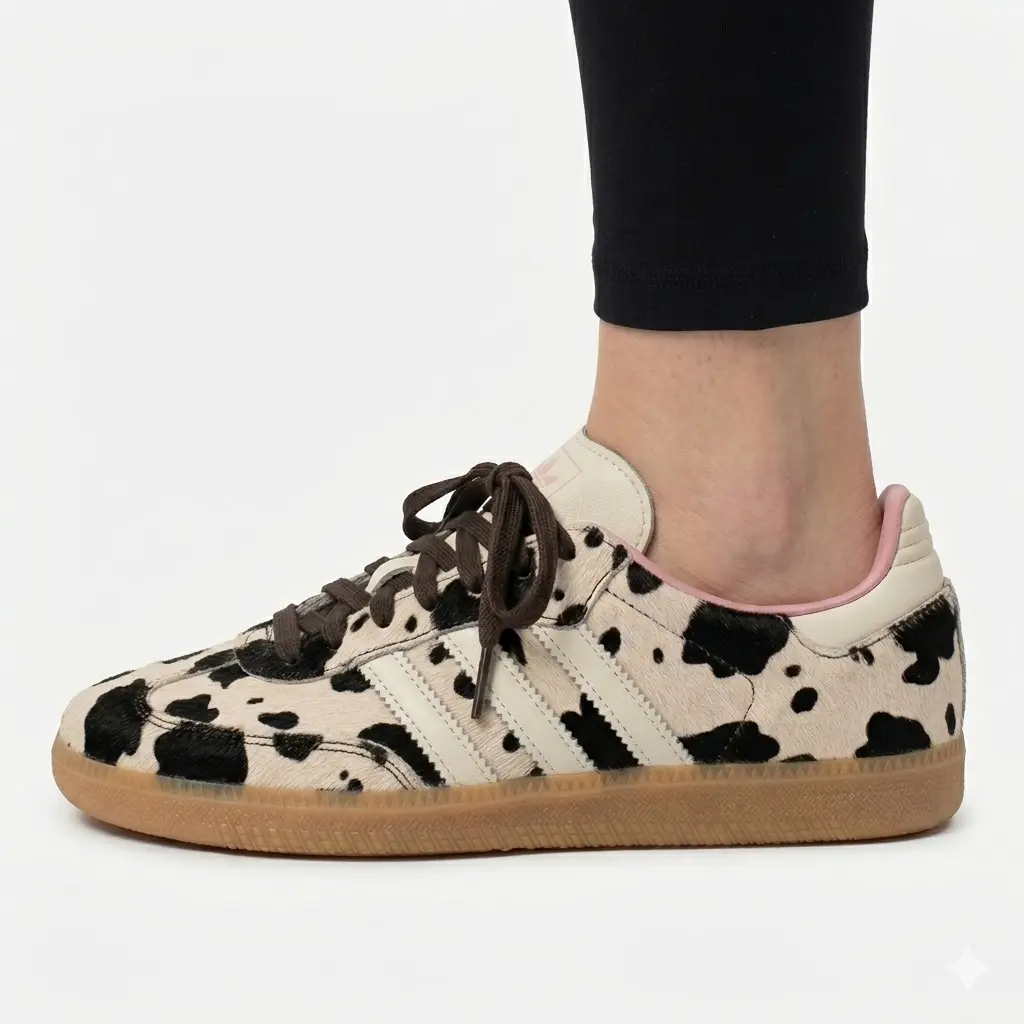 adidas gazelle silver green womens adidas Originals Women's Samba OG "Cow Print"