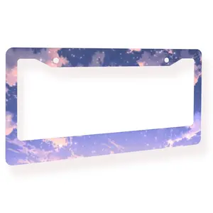 Starry Sky Car Registration Plate Holder, Dreamy Automotive Body & Frame Accessory 12.3"x6.3"