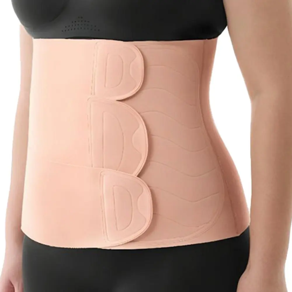 Postpartum Belly Band for C-Section , Abdominal Binder Shapewear with 3D Lifting & Ergonomic Back Support, Adjustable Waist Cincher