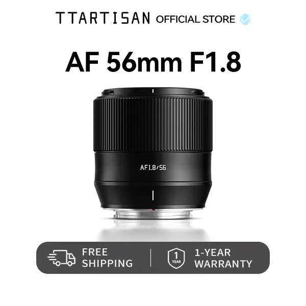TTARTISAN AF 56mm F1.8 APS-C Auto Focus Lens for Sony E / Fuji X Mount — Stunning Bokeh Portrait Lens