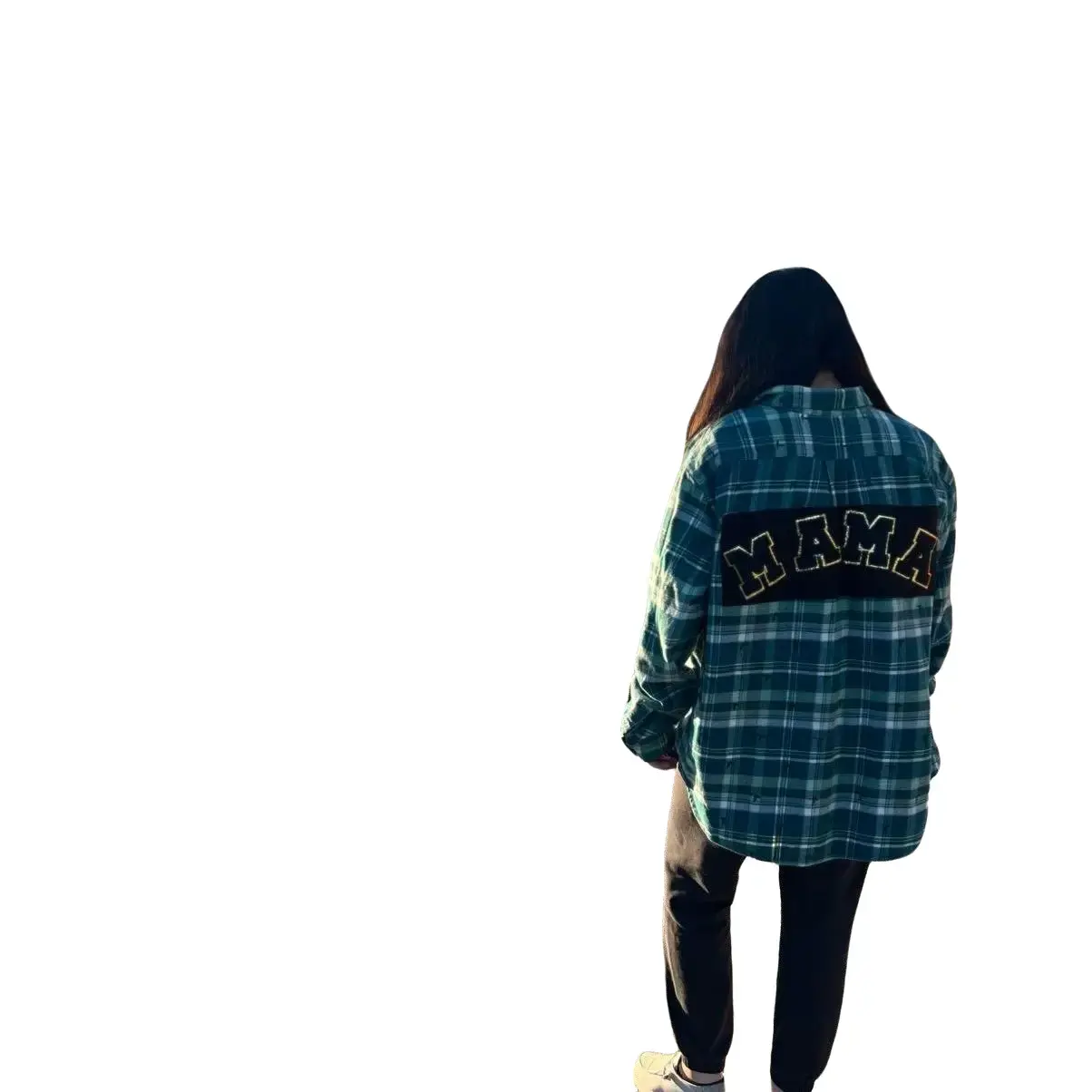 Custom Mama Flannel Women Comfort Tops Womenswear Streetwear