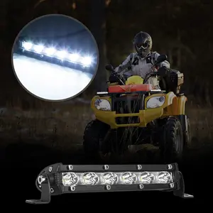 Single Row 7 Inch LED Work Light Bar 18W Slim Spot Light for Trailer Bus Boat Offroad-1450