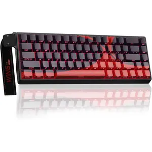 WIN68 HE MAX - Hall Effect Gaming Keyboard with  , Adjustable Actuation Fast Trigger Mode, 8KHz Polling Rate, RGB Backlit Wired Mechanical Gaming Keyboard 60 Percent Compact Design