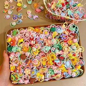 10/100pcs Random Pet Hair Accessories & Hair Ties, Cute & No Damage, Suitable For Decorating Cats & Dogs