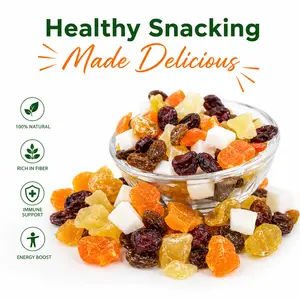 Dried Fruit Mix 24oz - Mixed Fruit Snack with Cranberries, Mango, Coconut & Raisins - USA Made