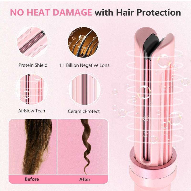 FORLIFA-Pro HyperCurve:Pro 3 in 1 Automatic Curling&Straightening Iron,AirBlow Tech with Cooling Air,1.1billion Negative Ions,72H  Hold, Triple Hair Protect & Burn-Free,Automatic Shut-Off,2-Way Rotation,Anti-Scald,Anti-Tangle,WeeklyDeals,TikTokShopStockUp
