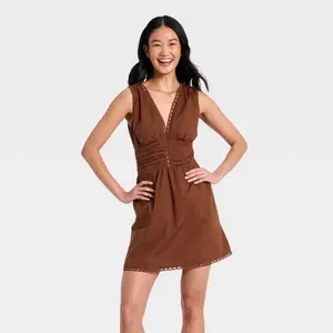 Women's Lace Trim Mini Dress - A New Day