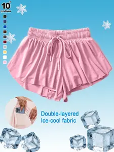 Blaosn Women's 2-In-1 Running Skorts With Pockets – Flowy Athletic Shorts For Tennis, Golf, Yoga, Gym & Summer Workouts