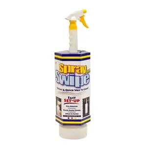 212 MAIN 22 oz Spray & Swipe Household Hand Cleaner Container - Towel-Compatible Cleaning Tool, Multi-Surface Cleaner with Integrated Tools