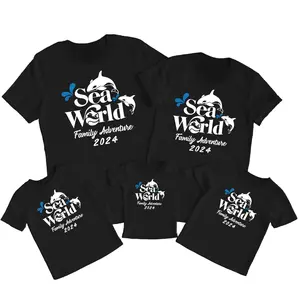 Sea World Family Adventure 2024, Family Matching Shirts, Vacation Shirts, Comfort Cotton, Size For All Body, Matching Tees, Clothing Comfortable