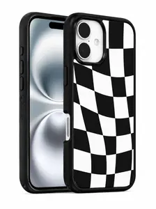 OtterBox iPhone 16 Symmetry Series Case - Wavy Charcoal Black With MagSafe