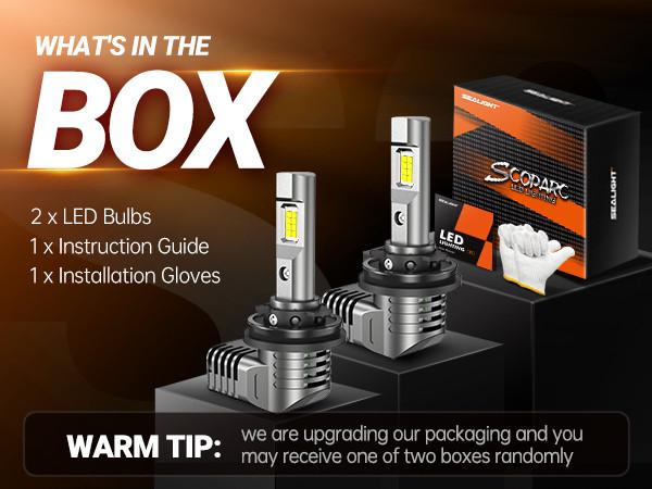 1995 Chevrolet Astro 9005/HB3 60W 6500K White IP67 LED Headlight Bulb 2PCS SEALIGHT S2