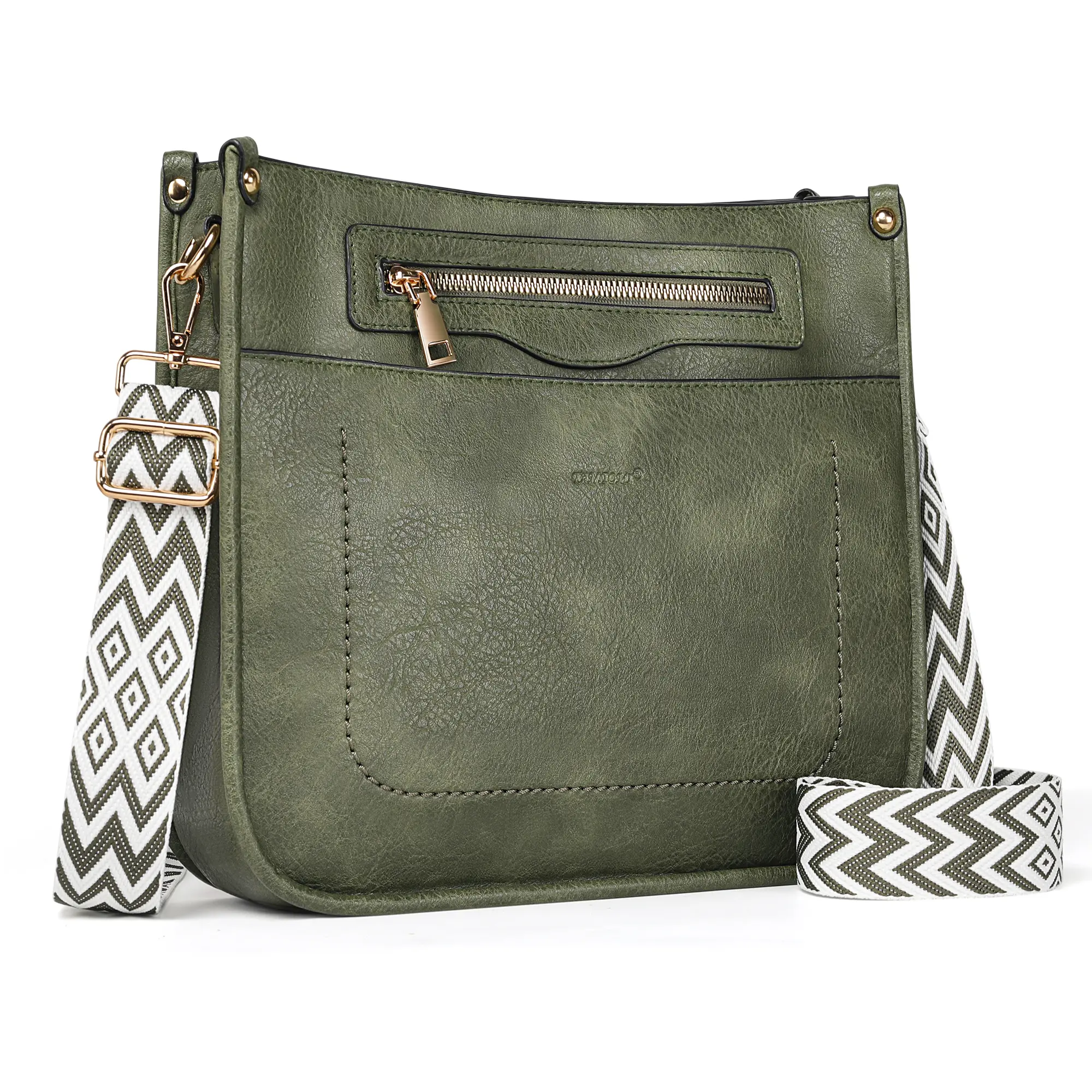 TANTOMI Crossbody Bags for Women Trendy Vegan Leather Hobo Purses Shoulder Handbags Wide Shoulder Strap
