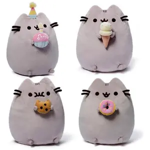 Pusheen 6.3" Snackables Ice Cream Plush Stuffed Animal Cat with Adorable Snack Accents for Kids