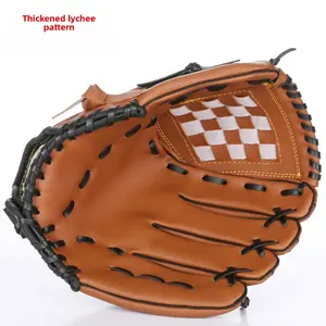 Adult Youth Baseball Gloves Thickened PU Leather Infielder Gloves Softball Gloves for Training Game