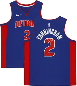 Cade Cunningham Detroit Pistons Autographed Blue Nike 2021-22 Icon Swingman Jersey - Fanatics Authentic Certified