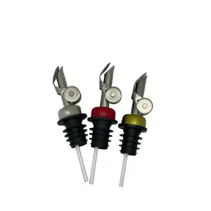 Self Closing Pour Spouts in Gold Red and Silver Colors Elegant Design Options