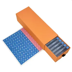 Diamond Painting Tool Kit, Storage Box with Lid, DIY Diamond Round Drill Flip Box Set, Essential Supplies for Cross Stitch Projects