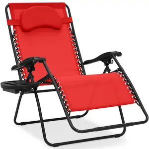 Best Choice Products Oversized Zero Gravity Chair, Folding Outdoor Patio Recliner w/ Cup Holder