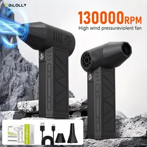Turbine Fan 3-Piece Set Wireless Turbo Air Duster, Lightweight Handheld Air Blower, Powerful Wind Force For Daily Dust Removal, Dual Energy Powered Design, Widely Used In Household, Vehicle Care And Outdoor Activities