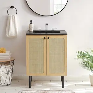 Chaucer 24" Bathroom Vanity in Oak Black