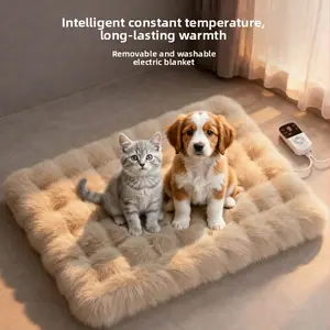 Pet Electric Heated Blanket for Cats, Constant Temperature with Multi-Level Adjustment, Dog Bed Warmer, Cat Bed Winter Warmth Heating Pad