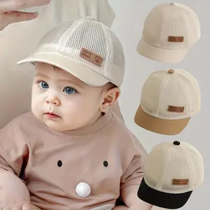 1 Youngsters Hat Summer Grid Duckbill Cap Cute Super Cute Baseball Cap Beach Sun Hat Suitable for Outdoor Travel and Party Suitable for Youngsters 6-24 Months