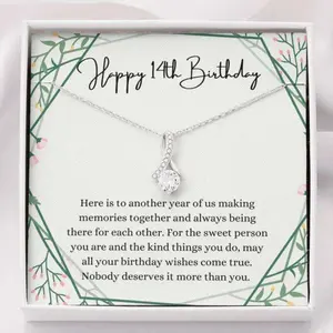 Niece Necklace, To My Niece Necklace Gift, Necklace For Niece, Birthday Necklace For Niece, Gift From Aunt Custom Necklace 68, Beautiful Necklace Gift for Niece Message Card Box, Perfect for Birthday, Christmas, Graduation