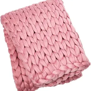 Chunk Knit Throw Blanket