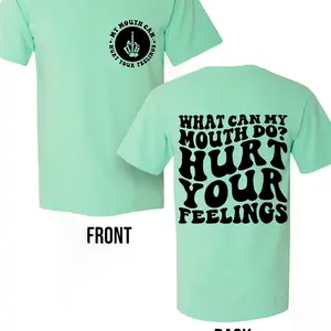 "What Can My Mouth Do" (Black Ink) Short Sleeve T Shirt