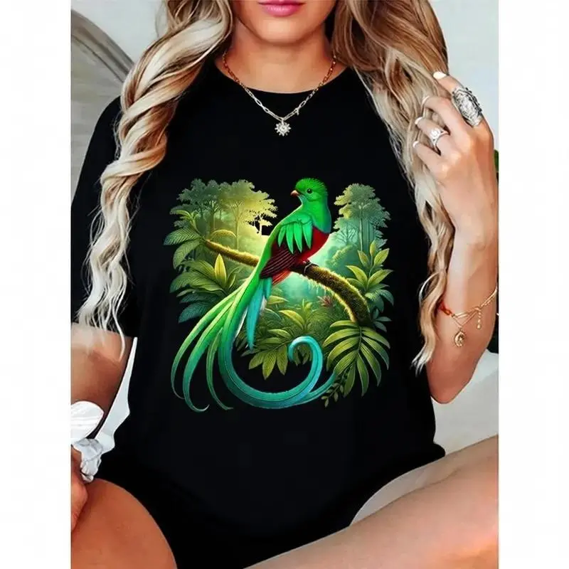 100% Cotton Unisex Quetzal Guatemala Chapin Antigua Tikal Traditional Mayan 502 T-Shirt